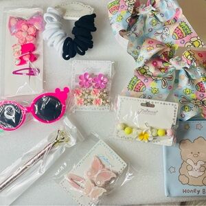 Colorful Hair Accessories and Sunglasses Set